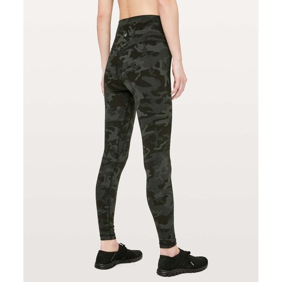 Lululemon Align Pant *Full Length 28" Incognito Camo Multi Gator Green Size 4 - Picture 1 of 9